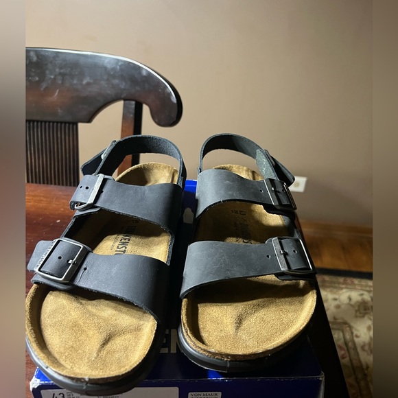 Birkenstock Men's Milano rugged black NEW EU 43 regular fit - Picture 6 of 9